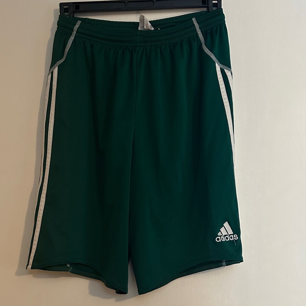 Youth Dark Green Adidas Shorts